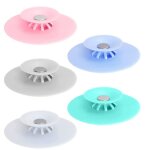 5 pi�ces filtres de vidange caoutchouc bouchon �vier universel pour cuisin salle de bain anti - odeurs ...