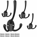 5 pi�ces patere porte manteau mural pat�re murale r�tro double crochet de manteau pour porte manteau ...