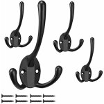 5 pices patere porte manteau mural patre murale rtro double crochet de manteau pour porte manteau ...