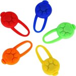 5 pi�ces pendentif lumineux clignotant led, collier led de silicone de chien collier de lumi�re pour ...