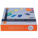 5 tubes de peinture � l'huile - couleurs primaires - diluable � l'eau - cobra