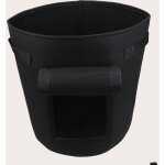 5 x 7 gallon planting bags planting bags, breathable and durable pots, garden planting bags with window ...