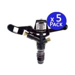 Suinga - lot de 5 arroseur circulaire agricole arrosage 3 / 4'' en laiton, porte 13  18 m, vyr003600 ...