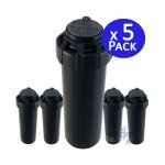 Toro - lot de 5 arroseur t5p. turbine porte de 7, 6  15, 2 mtres. filetage femelle 3 / 4'' arrosage ...