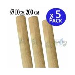 Suinga - lot de 5 tuteur en bois 200 cm ø 8 cm tuteurs sans pointe poteaux en bois piquets de fixation ... Suinga - lot de 5 tuteur en bois 200 cm ø 8 cm tuteurs sans pointe poteaux en bois piquets de fixation ...