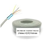 50 m c�ble t�l�phonie - interphonie - visiophone 2 paires j - y ( st )y 0. 6 mm�