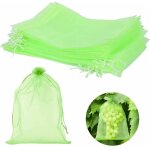 50 pices sac de protection de raisins, 40x30cm, sacs organza avec cordon, sac protection fruits, filet ...
