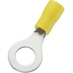 Avb - 50 x cosses � oeillet vr5. 5 - 5mm - jaune