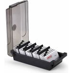 Serbia - 500 cartes de bureau porte - cartes de visite avec sparateurs et onglets d'index - noir