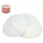500 feuilles de papier antiadh�sif, diam�tre 12, 5 cm, papier � steak d�chiquet�, plaque � burger