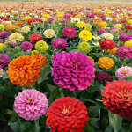 500 graines de zinnia m�lange ? graines de fleurs color�es, bordures, massifs et balcon