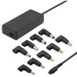 50012 adaptateur secteur universel automatique 90w 8 plugins + c�ble d'alimentation - qoltec