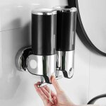 Gabrielle - 500ml x 2 distributeur de savon mural, distributeur de savon  mains  double tte distributeur ...