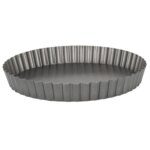 507711 gourmandis moule a tarte acier noir 25 x 25 x 3, 5 cm - crealys