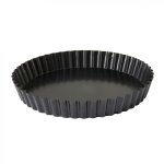 507711 gourmandis moule a tarte acier noir 25 x 25 x 3, 5 cm - crealys