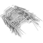 50pcs acier inoxydable w type �pais serre vitrage clips outil w boucle �� ressort �quipement pour feuilles ...
