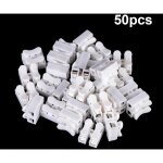 50pcs bornes de connexion de fil rapide ch - 2, connecteurs de fil  ressort de qualit suprieure, connecteur ...