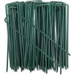 50pcs piquets de fixation pour jardin, pelouse agrafes en forme de u pour b�che anti - mauvaises herbes, ...