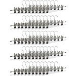50x cintres à pantalon en métal avec pinces caoutchouc pour jupes antidérapant hxlxp: 9 x 35, 5 x 2, ... 50x cintres à pantalon en métal avec pinces caoutchouc pour jupes antidérapant hxlxp: 9 x 35, 5 x 2, ...