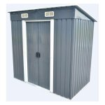 Bc - elec - 5662 - 0503 abri de jardin mtallique 121 x 194 x 181cm