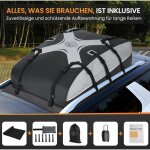 580l coffre de toit voiture imperm�able pour voyage, 132. 4�100�45. 7cm, sac � bagages r�sistant aux ...