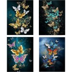 5d diamond painting, diy diamond painting adultes 4pcs peinture photos kit de peinture 5d peintures set ...