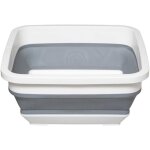 5five simply smart - bassine retractable 8l blanc gris - 5five 5five simply smart - bassine retractable 8l blanc gris - 5five