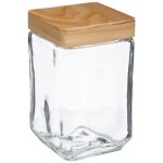 5five simply smart - bocal verre carré couvercle pin pin 1, 25l - 5five 5five simply smart - bocal verre carré couvercle pin pin 1, 25l - 5five