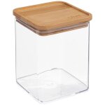 5five simply smart - bote de conservation carre couvercle bambou eske 1l - 5five