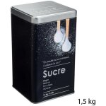 5five simply smart - bote  sucre en poudre en mtal noir dition limite avec relief ? capacit 1, ...