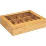 5five simply smart - bo�te � th� en bambou avec 12 compartiments - 5five