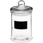 5five simply smart - bonbonnire en verre avec ardoise 1, 2l - 5five