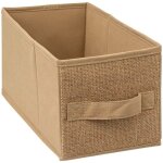 5five simply smart ? bo�te de rangement en toile de jute 31 x 15 x 15 cm ? accessoire esth�tique pour ...