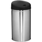 5five simply smart - poubelle automatique  capteur modle alpha en acier inoxydable, capacit 42 litres, ...
