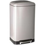 5five simply smart - poubelle � p�dale m�tal 30l ariane taupe - 5five