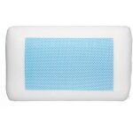 5five simply smart - lot de 2 oreillers ergonomiques - gel rafraichissant - l 50 cm x p 30 cm x h 12 ...