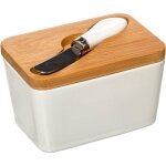 5five simply smart - beurrier c�ramique avec couteau seramik blanc - 5five