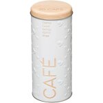 5five simply smart - boîte à capsules en métal à relief 'scandi edition' - blanc / beige - d 7, 5 x h ... 5five simply smart - boîte à capsules en métal à relief 'scandi edition' - blanc / beige - d 7, 5 x h ...