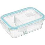 5five simply smart - bo�te de conservation en verre clipeat de 0, 7 l avec compartiments rectangulaires, ...