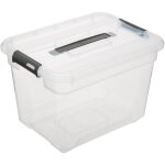 5five simply smart - bote en plastique transparente 18l solutions + - 5five