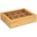 5five simply smart - bo�te � th� en bambou avec 12 compartiments - 5five