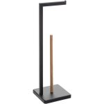 5five simply smart - distributeur de papier toilette avec r�serve epur�o noir ? valet wc scandi natureo, ...