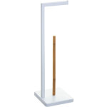 5five simply smart - d�rouleur et r�serve de papier wc blanc 20x20x64. 5 cm