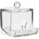 5five simply smart - distributeur à cotons - tiges selena transparent - 5five 5five simply smart - distributeur à cotons - tiges selena transparent - 5five