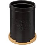 5five simply smart - pot � ustensiles couvercle bambou natur�o en c�ramique noir - 5five