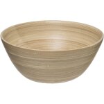 5five simply smart - saladier en bambou naturel de 25 cm - couleur beige - livraison gratuite