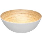 5five simply smart - saladier blanc en bambou de 25 cm pour salade et cuisine cologique