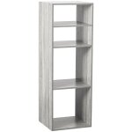 Five - tag�re colonne 4 cases mix n modul effet ch�ne gris - 5