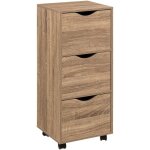 5five simply smart - tour 3 portes  roulettes effet bois - 5five