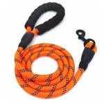 5ft reflechissant dog leash fort chien avec traction poignee rembourree chien roule leads anti slip poignee ...